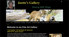 Desktop Screenshot of joettesgallery.com